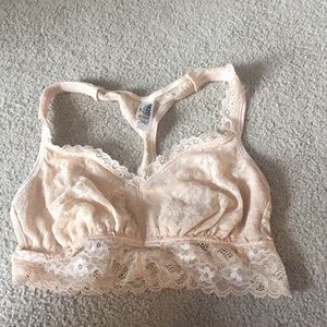 Nude lace bralette